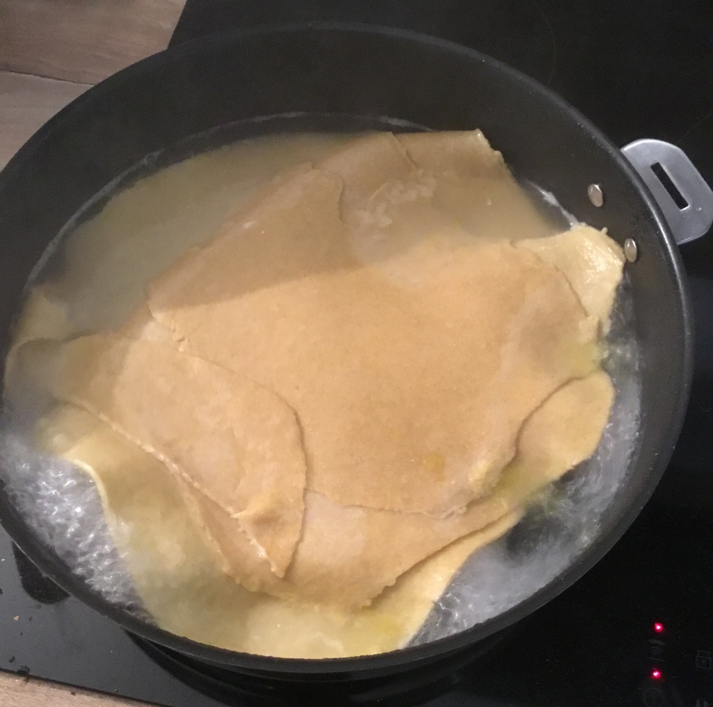 lasagnes étape 4 : cuisson plaque de pâtes